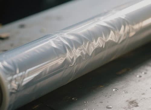 包裝用單向熱收縮型聚酯薄膜實(shí)物圖